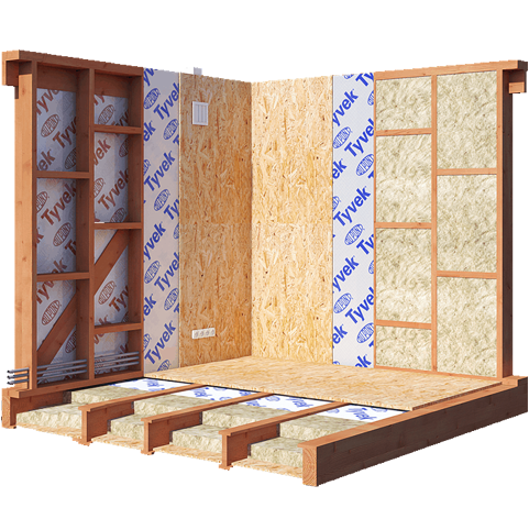 технология строительства деревянного дома